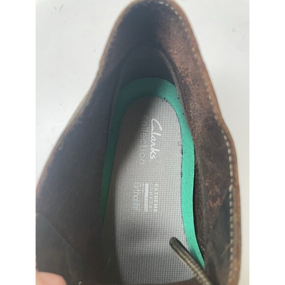 Clarks Men’s Bushacre Chukka Boots Brown Leather Lace Up Sz 9 - Picture 9 of 9